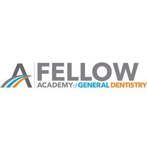 A fellow academy of general dentistry logo.